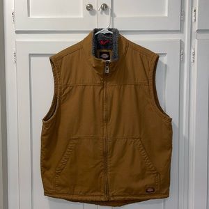 Dickies Tan Vest - Sherpa Lined - Large - Great Condition